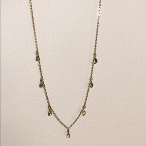 Raindrop diamond necklace